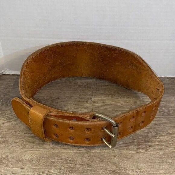 VTG Altus Leather Weight Power Lifting Belt S Small (24-28) 2 Prong Buckle - Picture 1 of 4